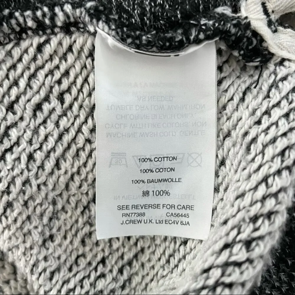 J.Crew Gray Turtleneck Tunic Heather Gray Sweater Sweatshirt Size S/M Pockets - Picture 5 of 10